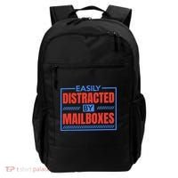 Easily Distracted By Mailboxes, Postman And Mail Carrier Backpack thumb 0