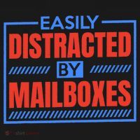 Easily Distracted By Mailboxes, Postman And Mail Carrier Ornament thumb 1