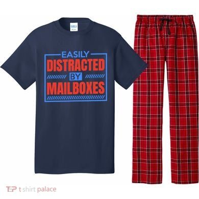 Easily Distracted By Mailboxes, Postman And Mail Carrier Pajama Set