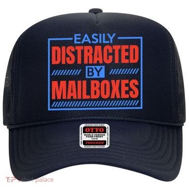 Easily Distracted By Mailboxes, Postman And Mail Carrier Hat