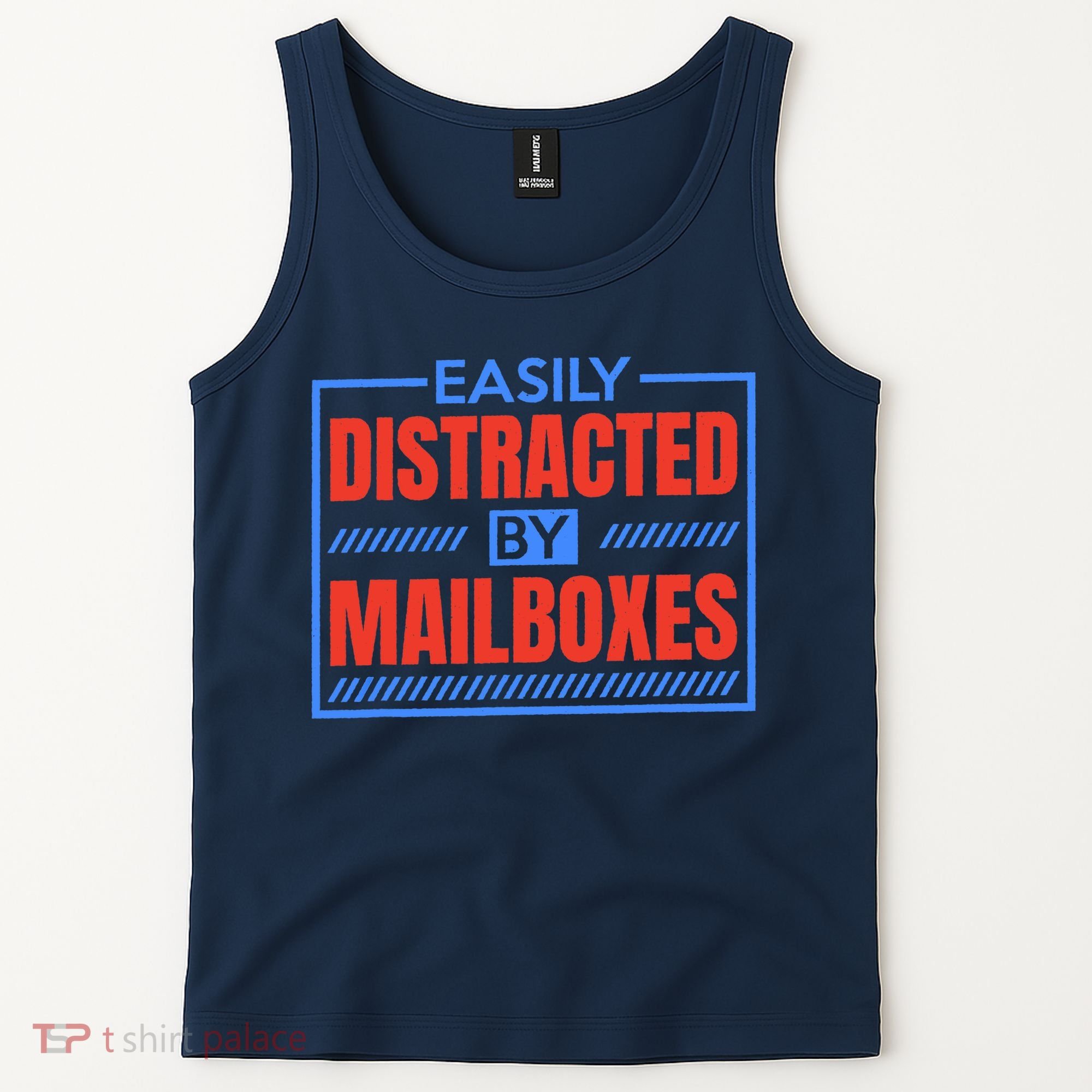 Easily Distracted By Mailboxes, Postman And Mail Carrier Tank Top