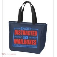 Easily Distracted By Mailboxes, Postman And Mail Carrier Tote Bag thumb 3