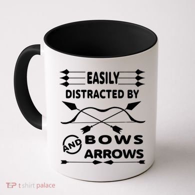 Easily Distracted By Bows And Arrows Coffee Mug