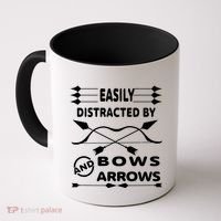 Easily Distracted By Bows And Arrows Coffee Mug thumb 0
