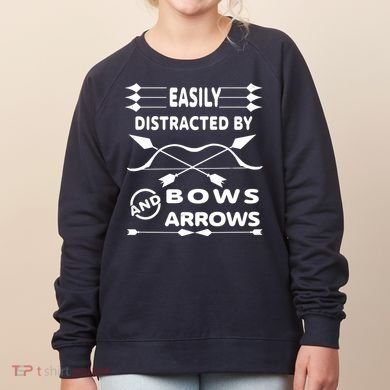 Easily Distracted By Bows And Arrows Women's Sweatshirt