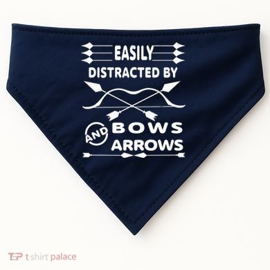 Easily Distracted By Bows And Arrows USA-Made Doggie Bandana