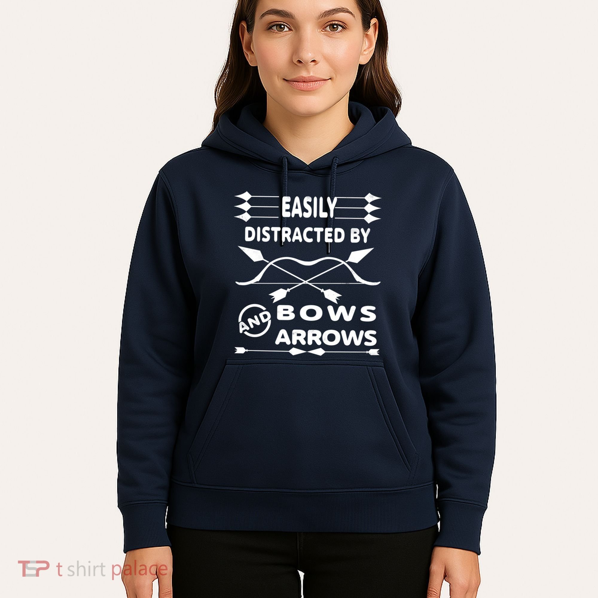 Easily Distracted By Bows And Arrows Hoodie