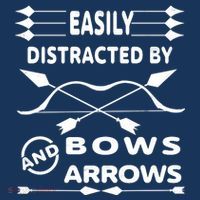 Easily Distracted By Bows And Arrows Hoodie thumb 7