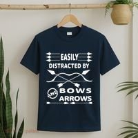 Easily Distracted By Bows And Arrows T-Shirt thumb 2
