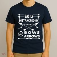 Easily Distracted By Bows And Arrows T-Shirt thumb 3