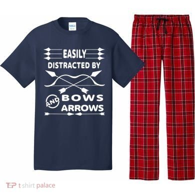 Easily Distracted By Bows And Arrows Pajama Set