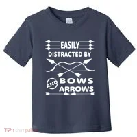 Easily Distracted By Bows And Arrows Toddler T-Shirt thumb 0