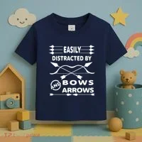 Easily Distracted By Bows And Arrows Toddler T-Shirt thumb 3