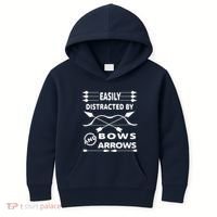 Easily Distracted By Bows And Arrows Kids Hoodie thumb 0
