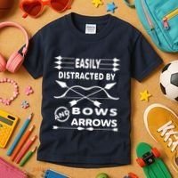 Easily Distracted By Bows And Arrows Kids T-Shirt thumb 3