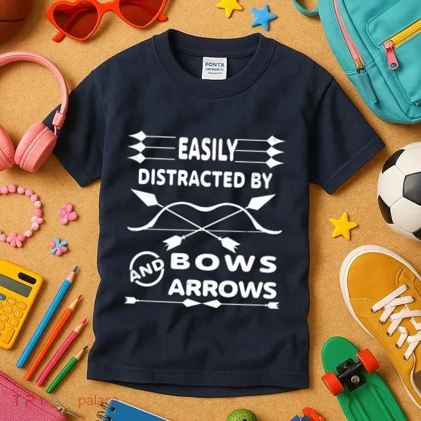 Easily Distracted By Bows And Arrows Kids T-Shirt