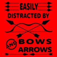 Easily Distracted By Bows And Arrows Santa Hat thumb 1