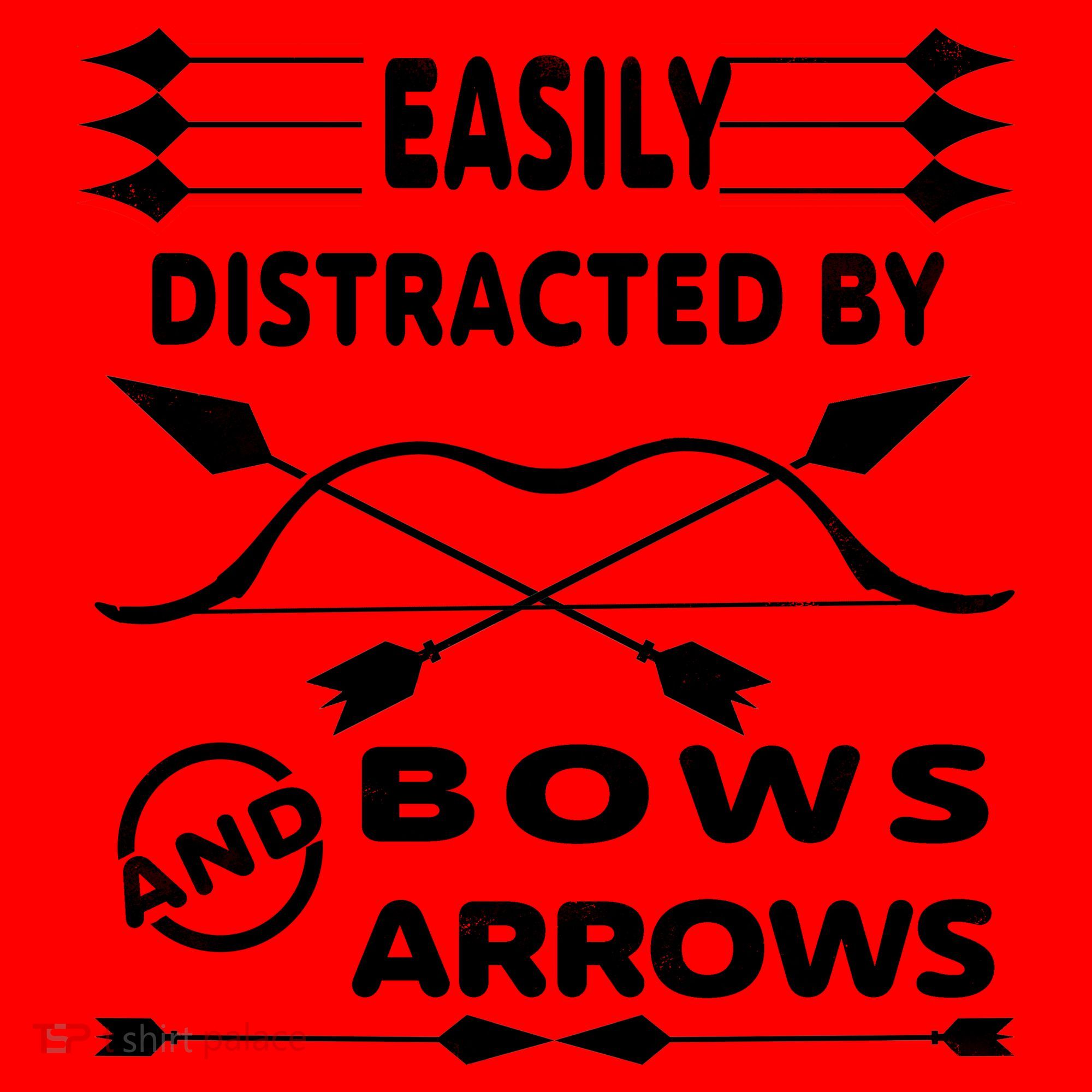 Easily Distracted By Bows And Arrows Santa Hat