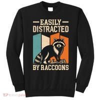 Easily Distracted by Raccoons Funny Animal Lover Gift Sweatshirt thumb 0