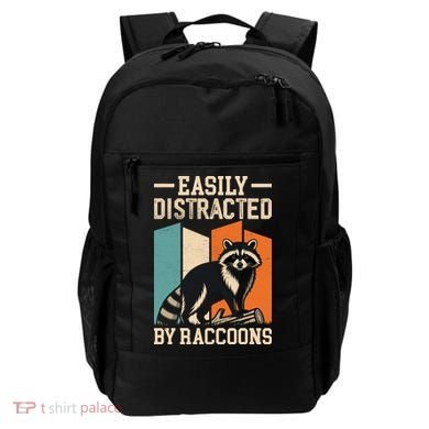 Easily Distracted by Raccoons Funny Animal Lover Gift Backpack