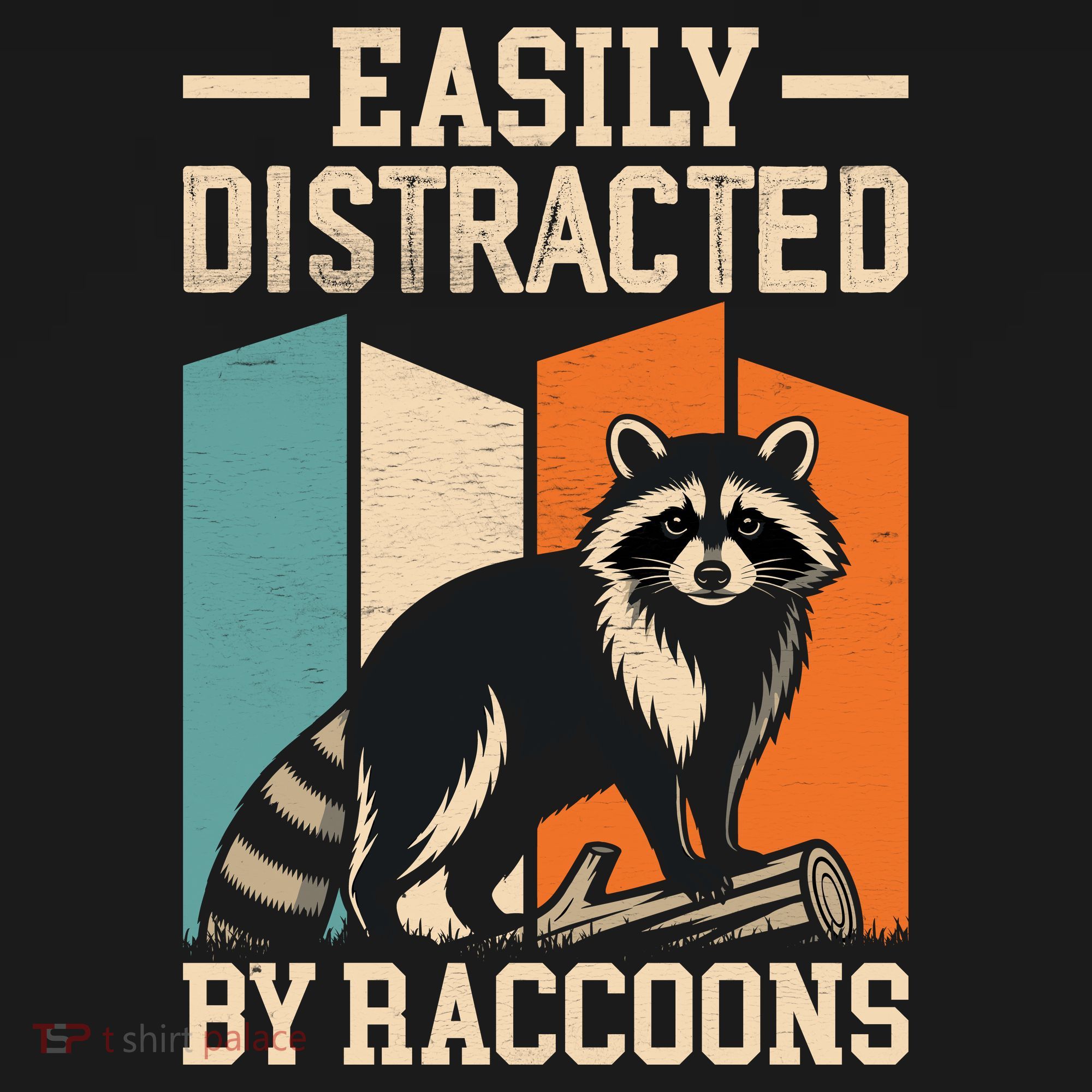 Easily Distracted by Raccoons Funny Animal Lover Gift Women's Tank Top