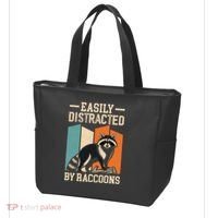 Easily Distracted by Raccoons Funny Animal Lover Gift Tote Bag thumb 3