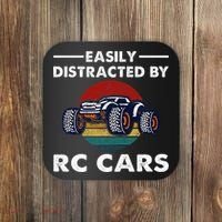 Easily Distracted By RC Cars RC Car Racing Lover Enthusiasts Coaster thumb 0