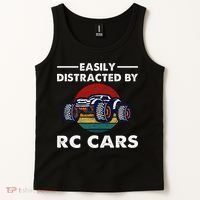 Easily Distracted By RC Cars RC Car Racing Lover Enthusiasts Tank Top thumb 2