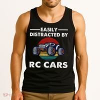 Easily Distracted By RC Cars RC Car Racing Lover Enthusiasts Tank Top thumb 3