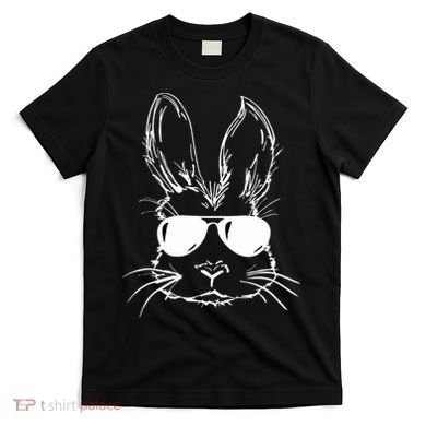 Easter Day Bunny Face With Sunglasses Easter T-Shirt