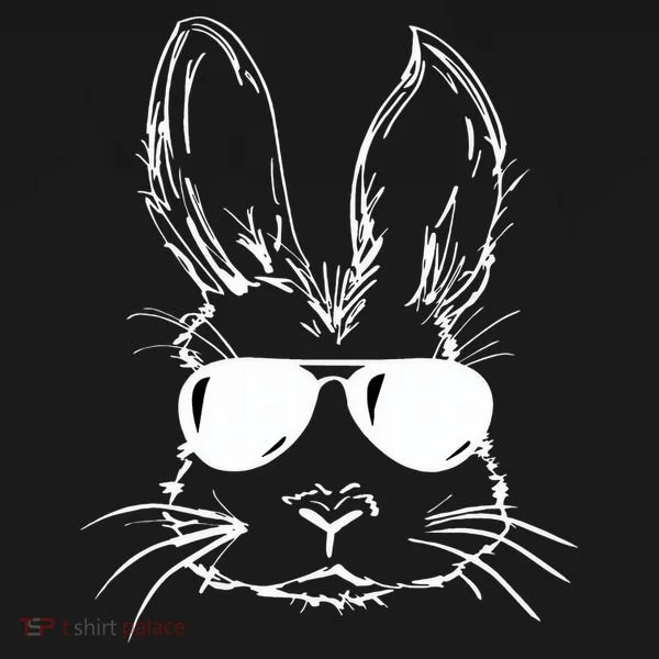Easter Day Bunny Face With Sunglasses Easter Women's Tank Top