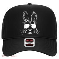 Easter Day Bunny Face With Sunglasses Easter Hat thumb 0
