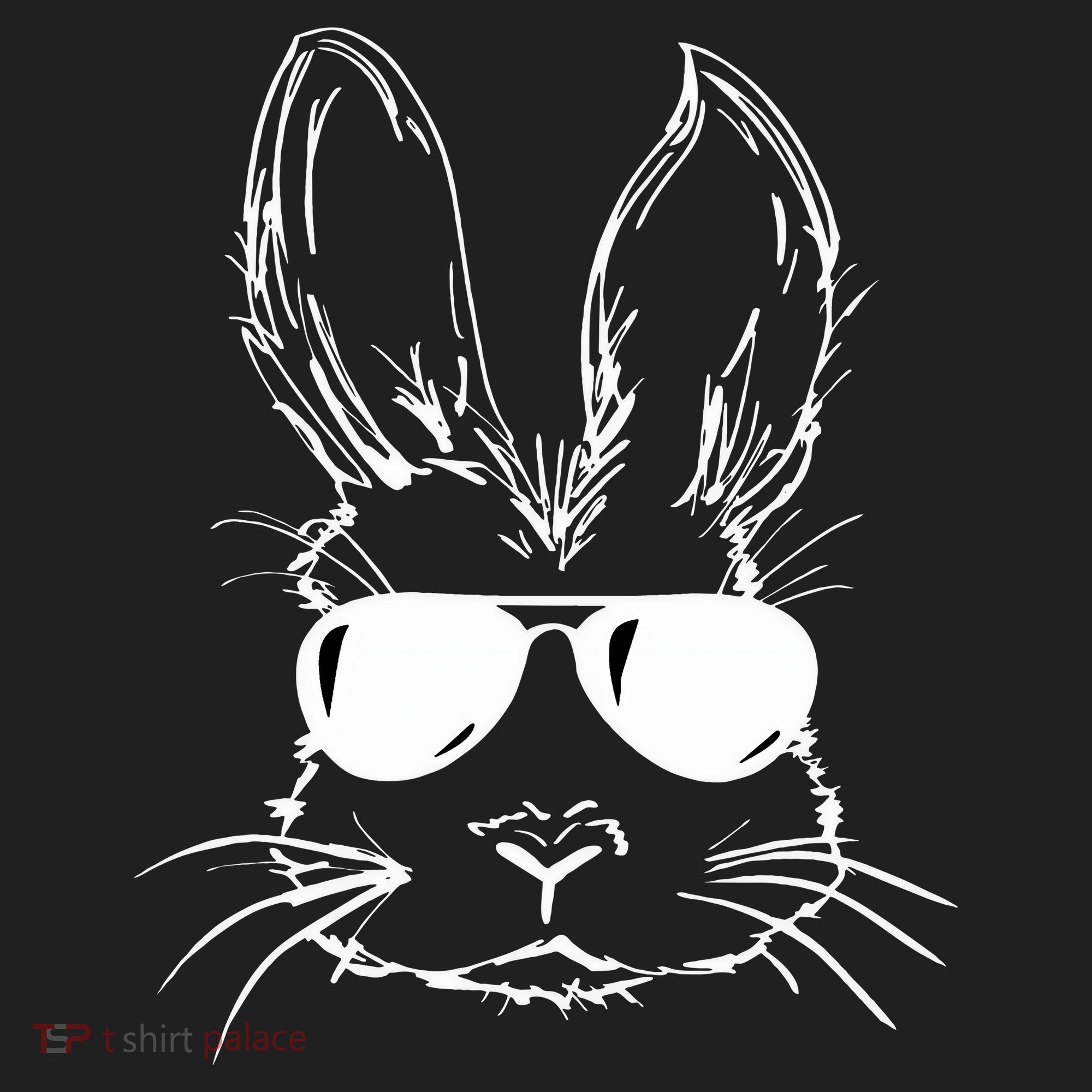 Easter Day Bunny Face With Sunglasses Easter Hat