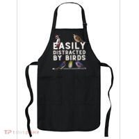 Easily Distracted By Birds Funny Bird Lover Birdwatching Apron thumb 0
