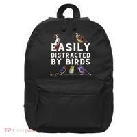 Easily Distracted By Birds Funny Bird Lover Birdwatching 16 in Basic Backpack thumb 0