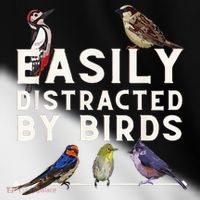 Easily Distracted By Birds Funny Bird Lover Birdwatching Toddler Fine Jersey T-Shirt thumb 2