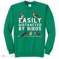 Easily Distracted By Birds Funny Bird Lover Birdwatching Sweatshirt thumb 0
