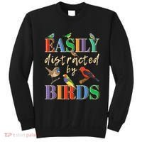 Easily Distracted By Birds Funny Bird Lover Sweatshirt thumb 0