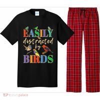 Easily Distracted By Birds Funny Bird Lover Pajama Set thumb 0