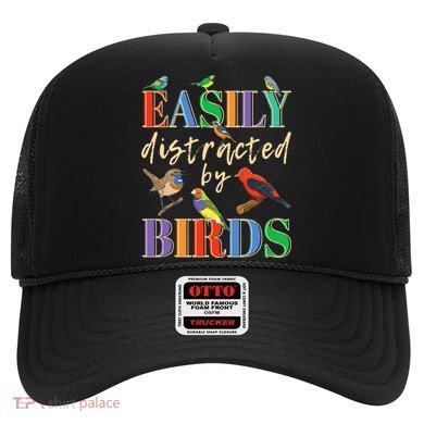 Easily Distracted By Birds Funny Bird Lover Hat