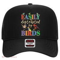Easily Distracted By Birds Funny Bird Lover Hat thumb 0
