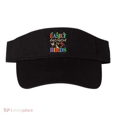 Easily Distracted By Birds Funny Bird Lover Visor