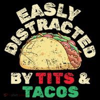 Easily Distracted By Tits And Tacos Dirty Adult Humor Coffee Mug thumb 5