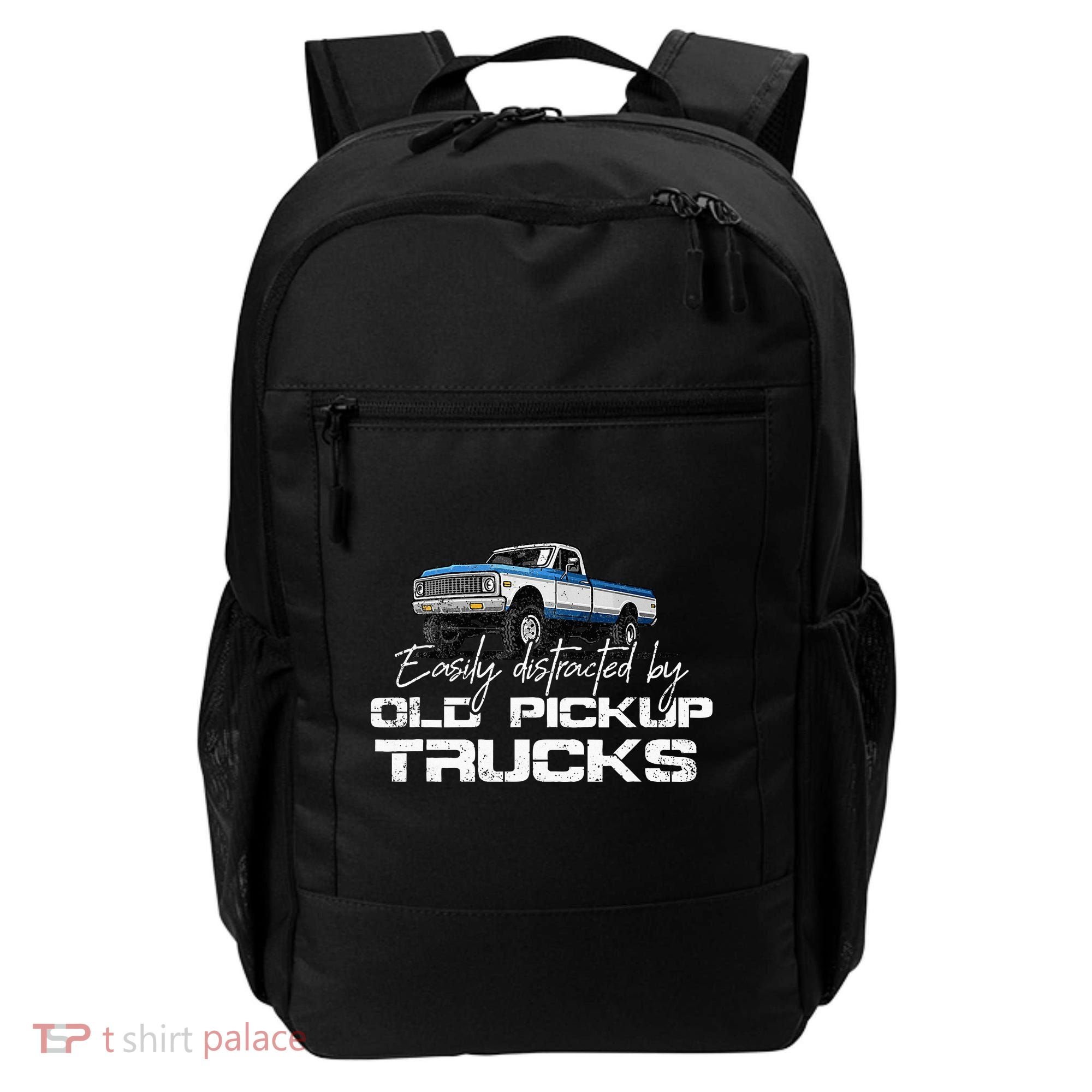 Easily Distracted By Old Pickup Trucks Backpack