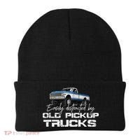 Easily Distracted By Old Pickup Trucks Beanie thumb 0
