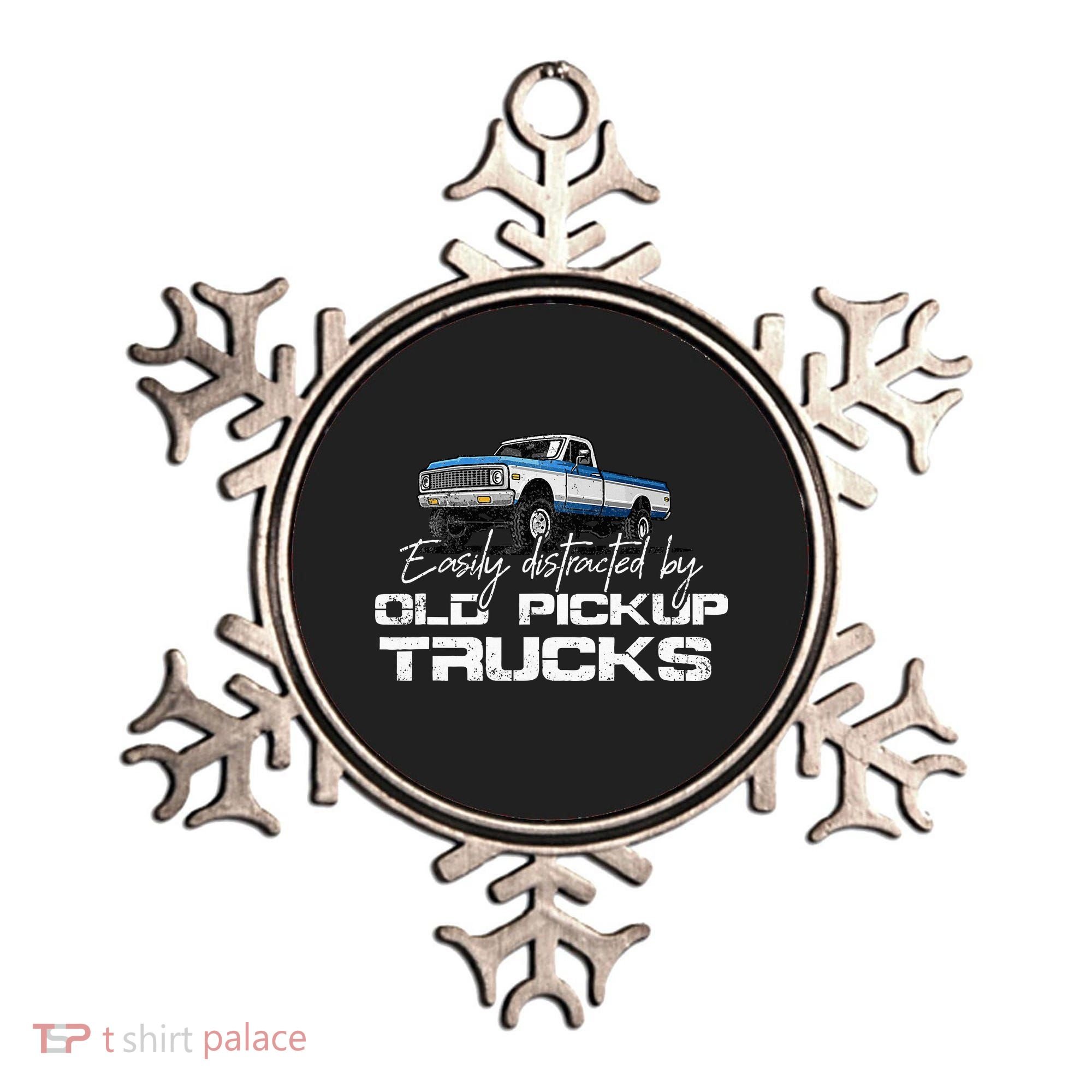 Easily Distracted By Old Pickup Trucks Ornament