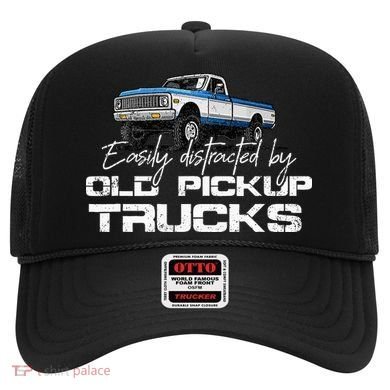 Easily Distracted By Old Pickup Trucks Hat