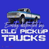 Easily Distracted By Old Pickup Trucks Polo thumb 2