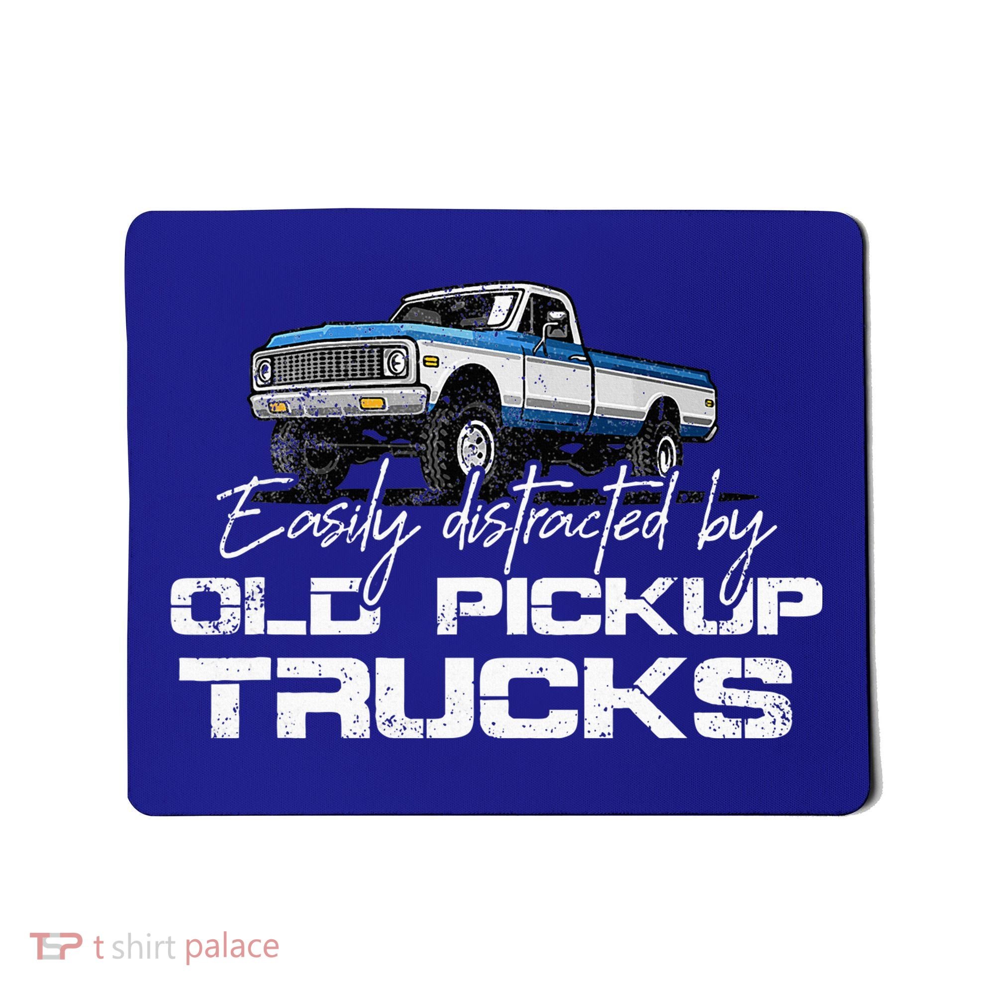 Easily Distracted By Old Pickup Trucks Mousepad