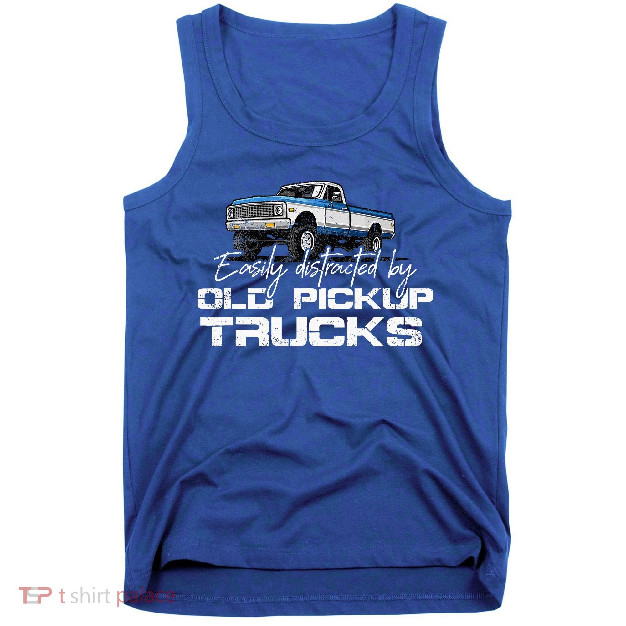 Easily Distracted By Old Pickup Trucks Tank Top